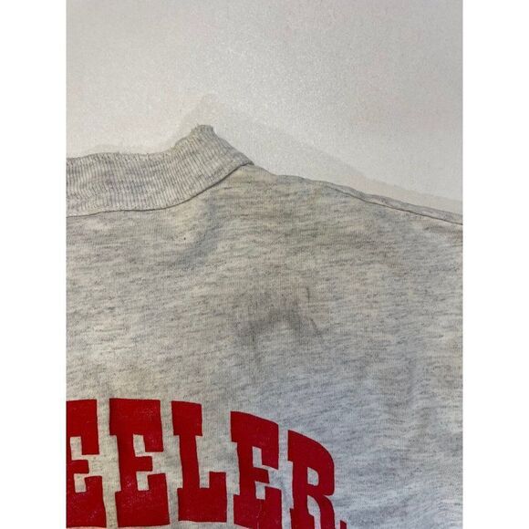 VINTAGE 18 Wheeler Bar & Grill Kearny NJ Graphic T-shirt Men Medium Gray 90s - Picture 3 of 12